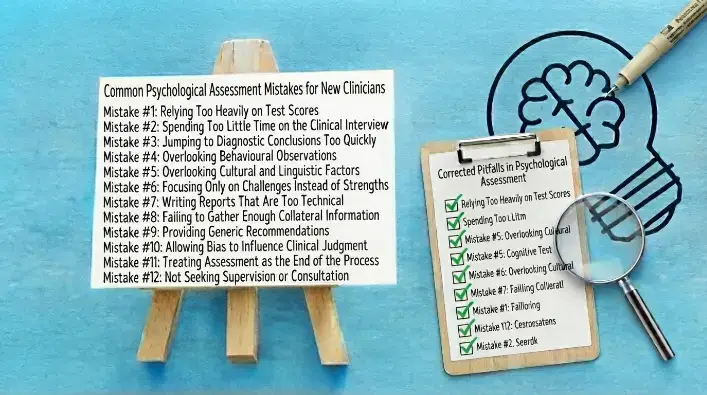 Common Psychological Assessment Mistakes for New Clinicians